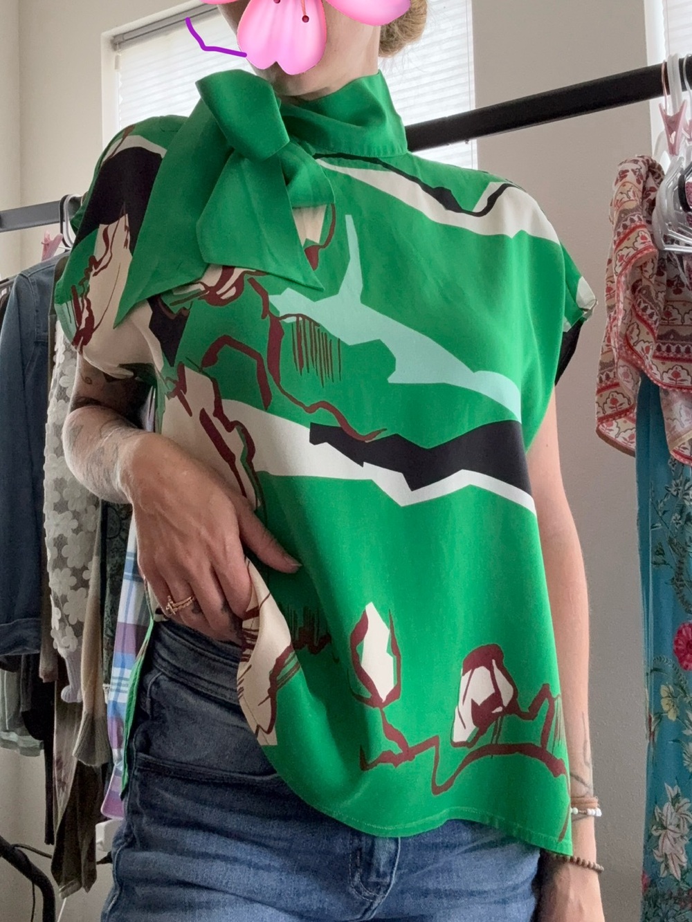 Psophía by Paloma Vázquez de Castro Silk Blouse - Size S